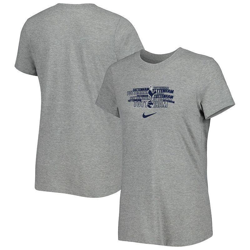 Womens Nike Gray Tottenham Hotspur Varsity Space-Dye T-Shirt Product Image