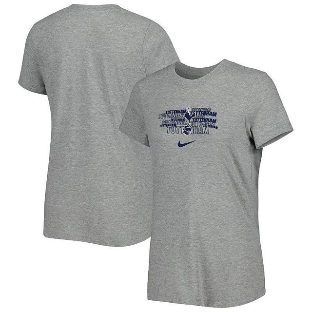 Womens Nike Gray Tottenham Hotspur Varsity Space-Dye T-Shirt Product Image