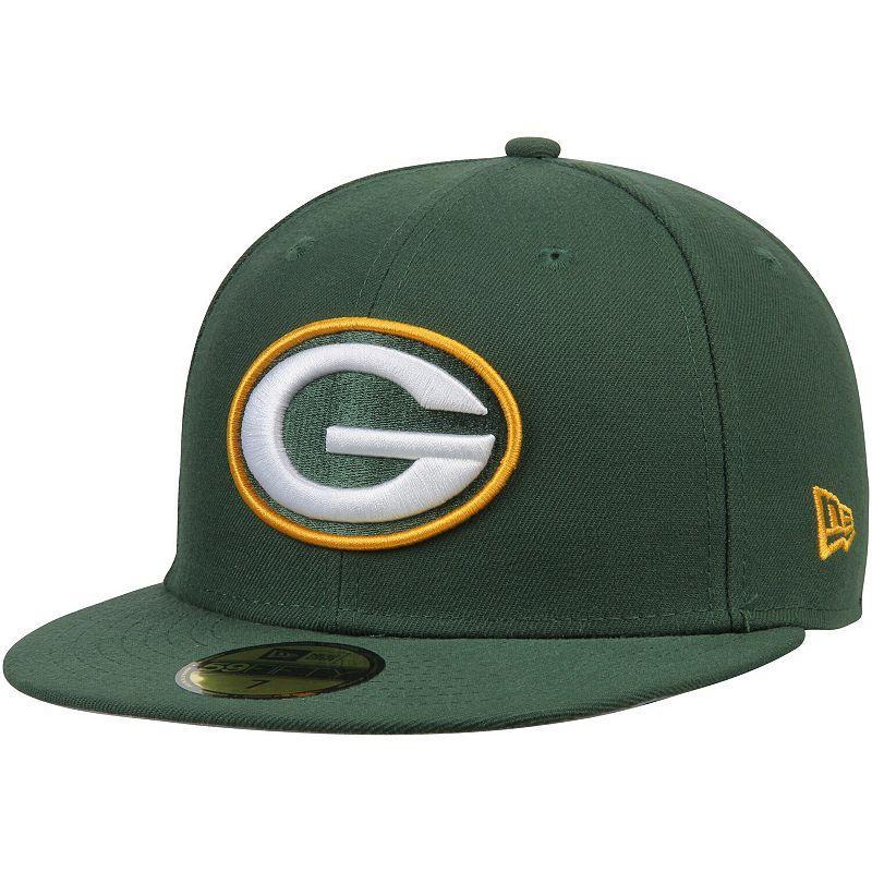 Mens New Era Green Green Bay Packers Omaha 59FIFTY Fitted Hat Product Image