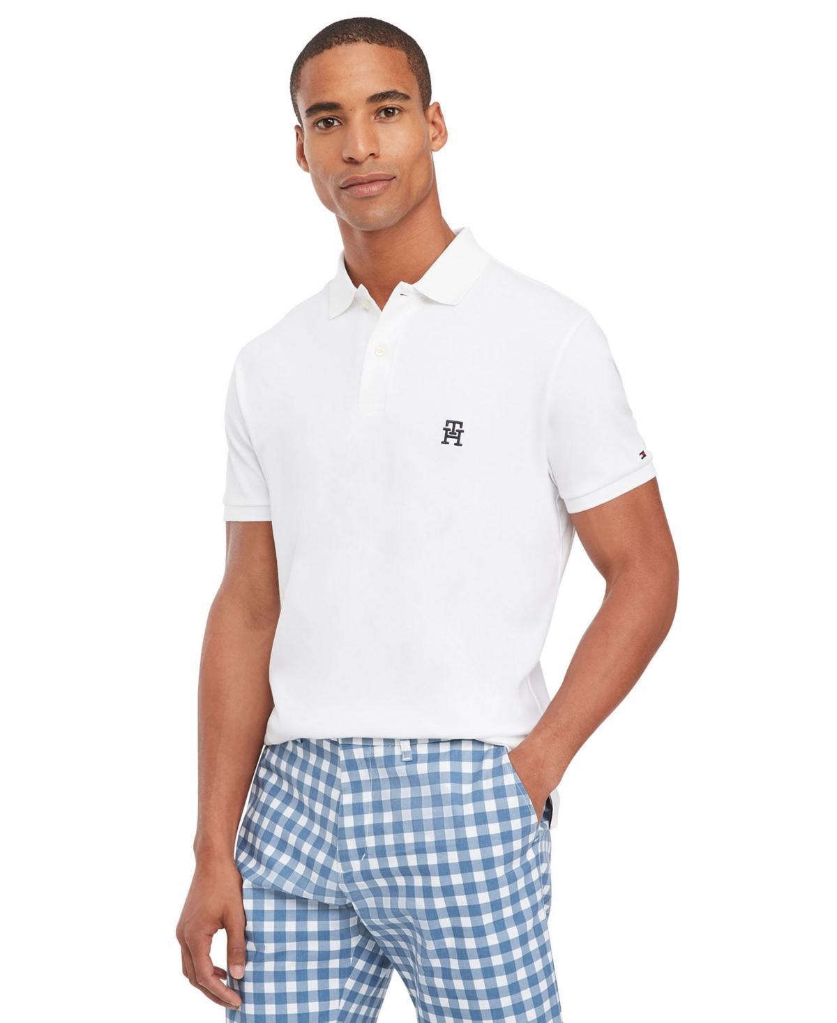 Tommy Hilfiger Mens Short Sleeve Interlock Monogram Polo Shirt Product Image