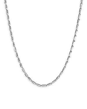 David Yurman Mens Sterling Silver Chain Faceted Link Necklace, 24 Product Image