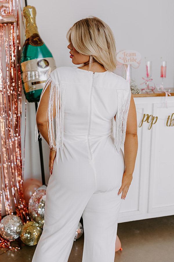 Luxury Excursions Jumpsuit in Ivory Curves Product Image