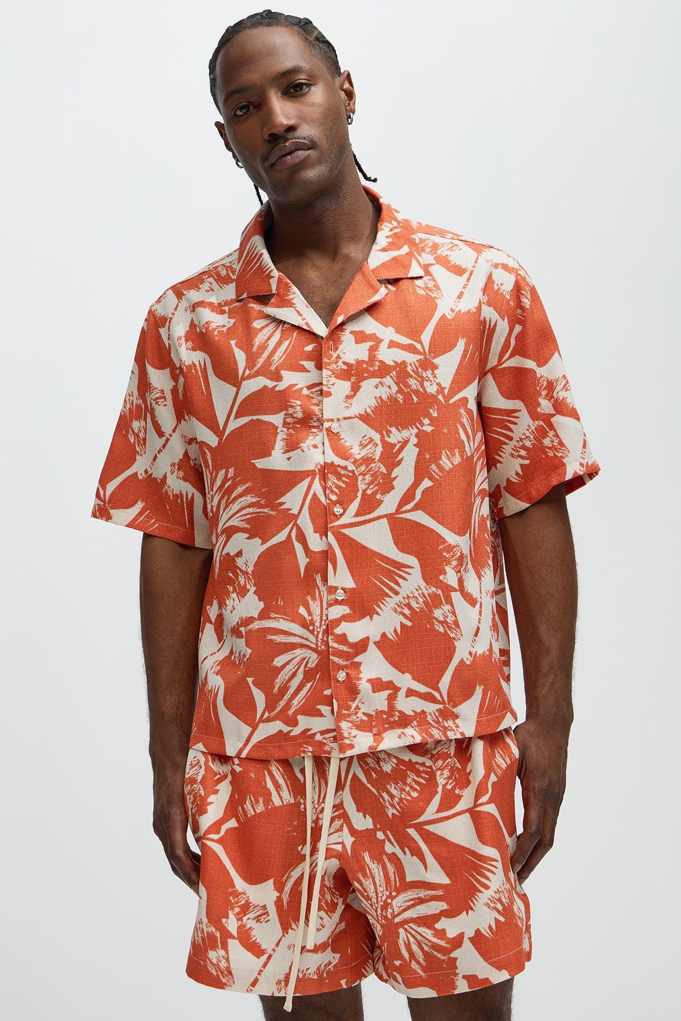 Tropical Storm Shirt - Orange/combo Product Image