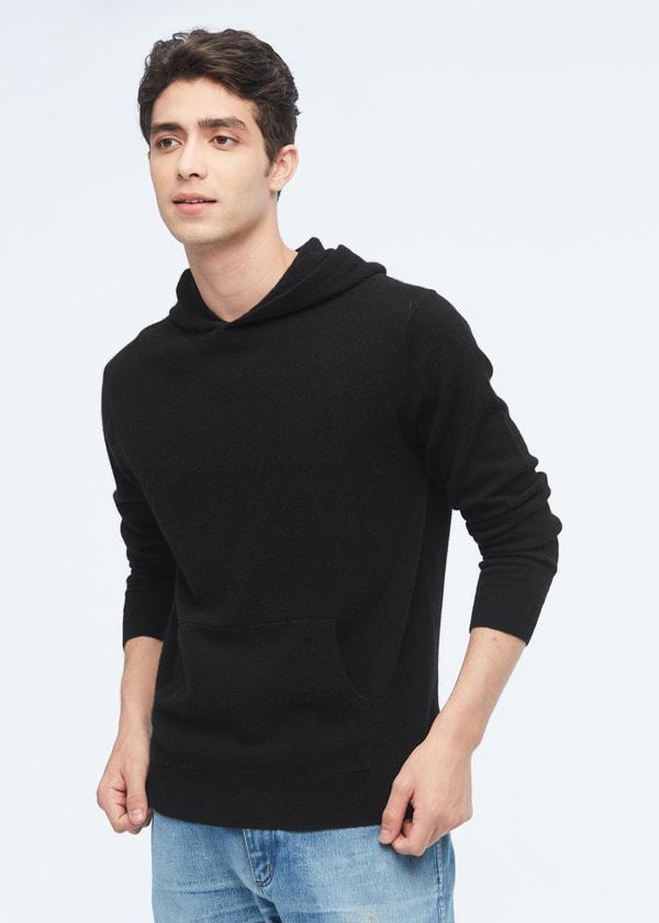 Cashmere Pullover Hoodie For Men Product Image