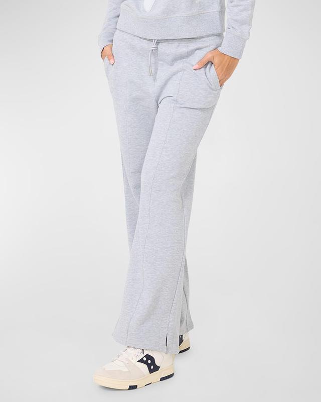 Womens Heart-Motif Cotton-Fleece Sweatpants Product Image