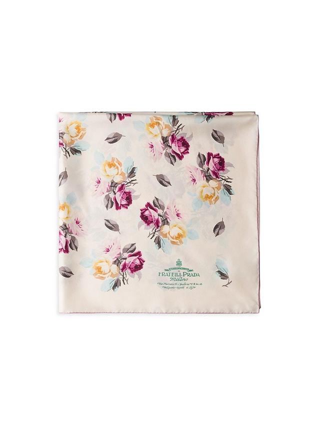 Womens Printed Silk Twill Scarf Product Image