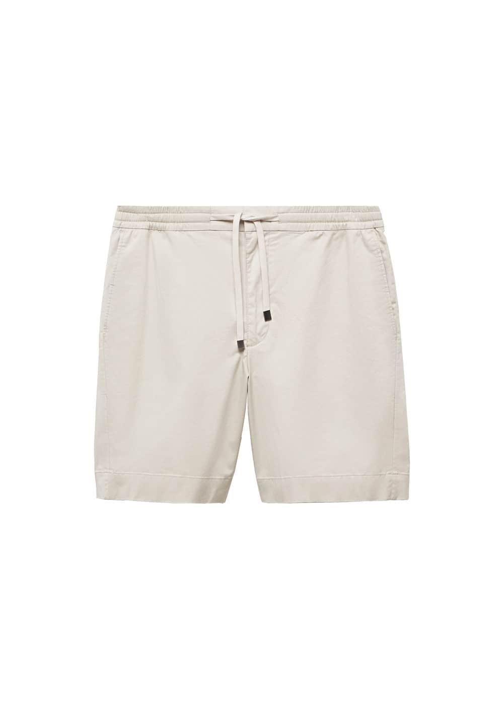 MANGO MAN - Slim fit cotton Bermuda shorts beigeMen Product Image