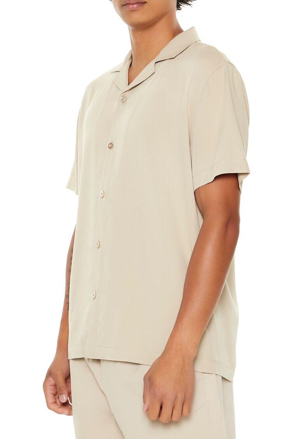 Cuban Collar Short-Sleeve Shirt | Forever 21 Product Image