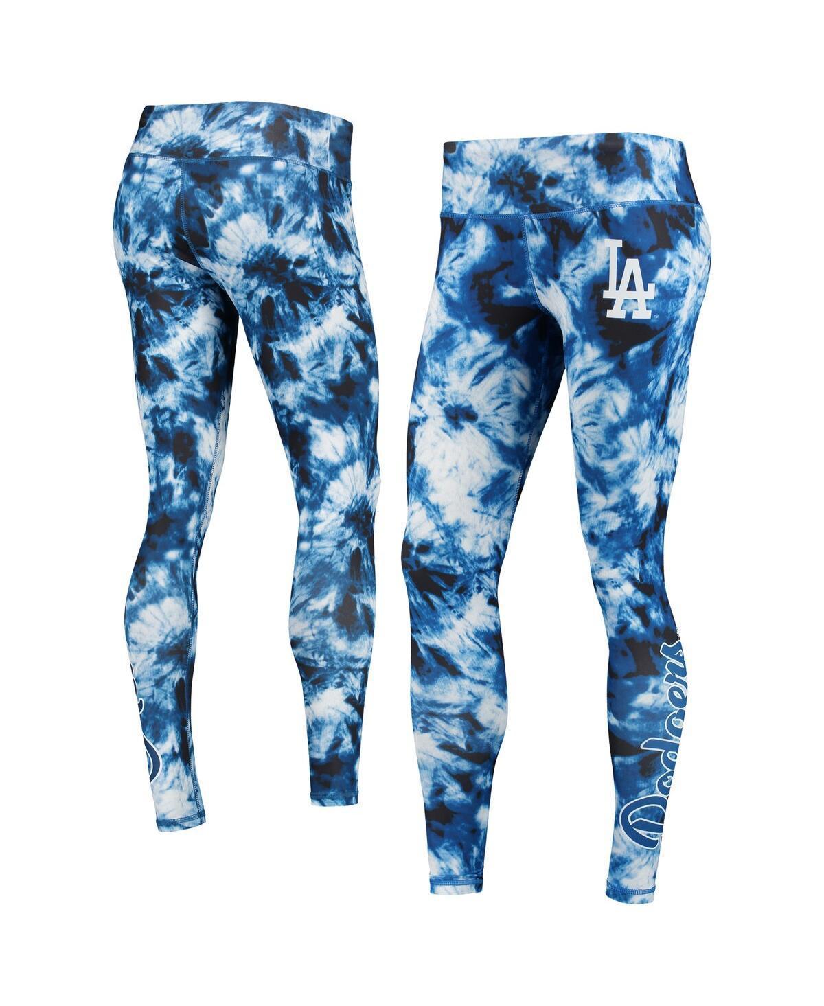 Womens FOCO Royal Los Angeles Dodgers Tie-Dye Leggings Product Image