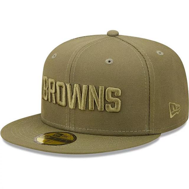 Mens New Era Olive Cleveland Browns Color Pack 59FIFTY Fitted Hat Product Image