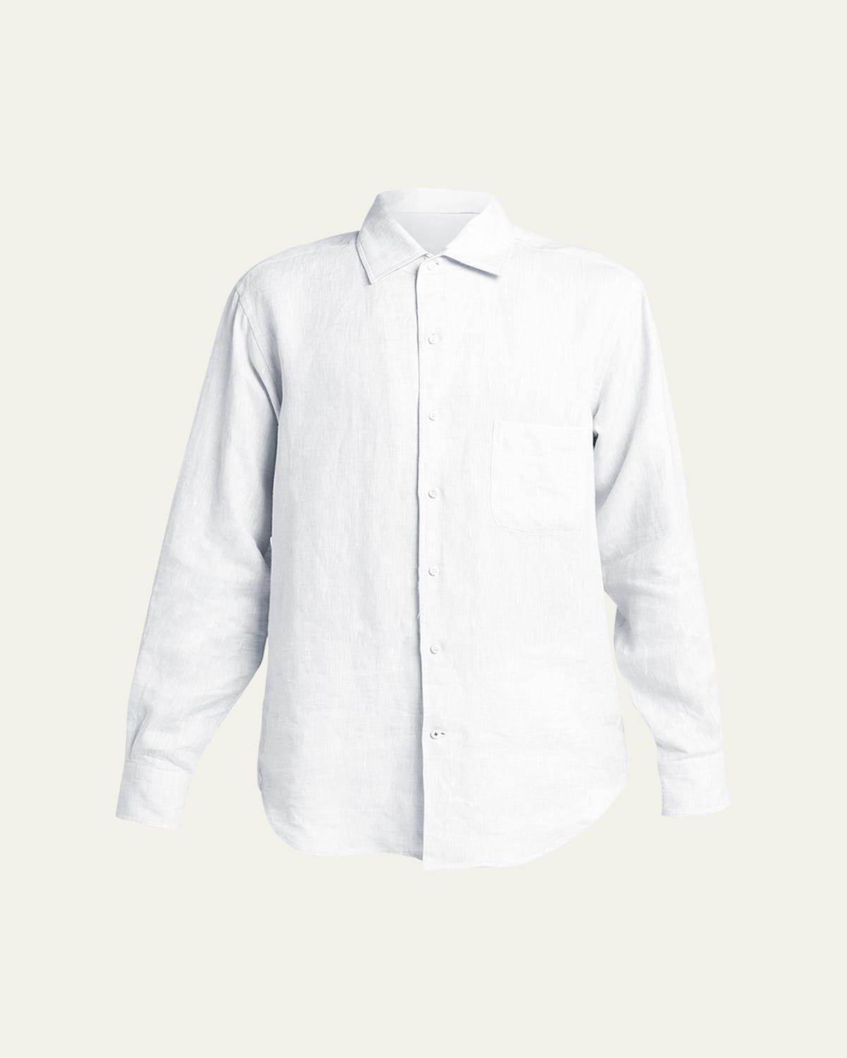 Mens Andre Long-Sleeve Linen Shirt product image