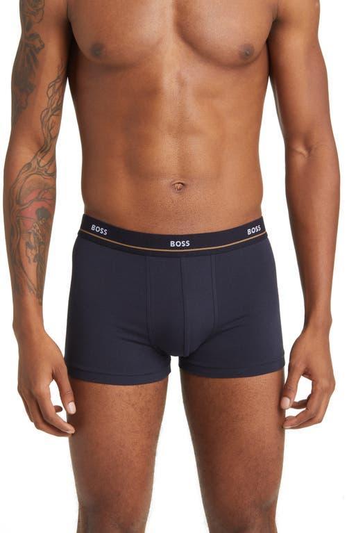 BOSS Assorted 5-Pack Essential Cotton Stretch Jersey Trunks Product Image