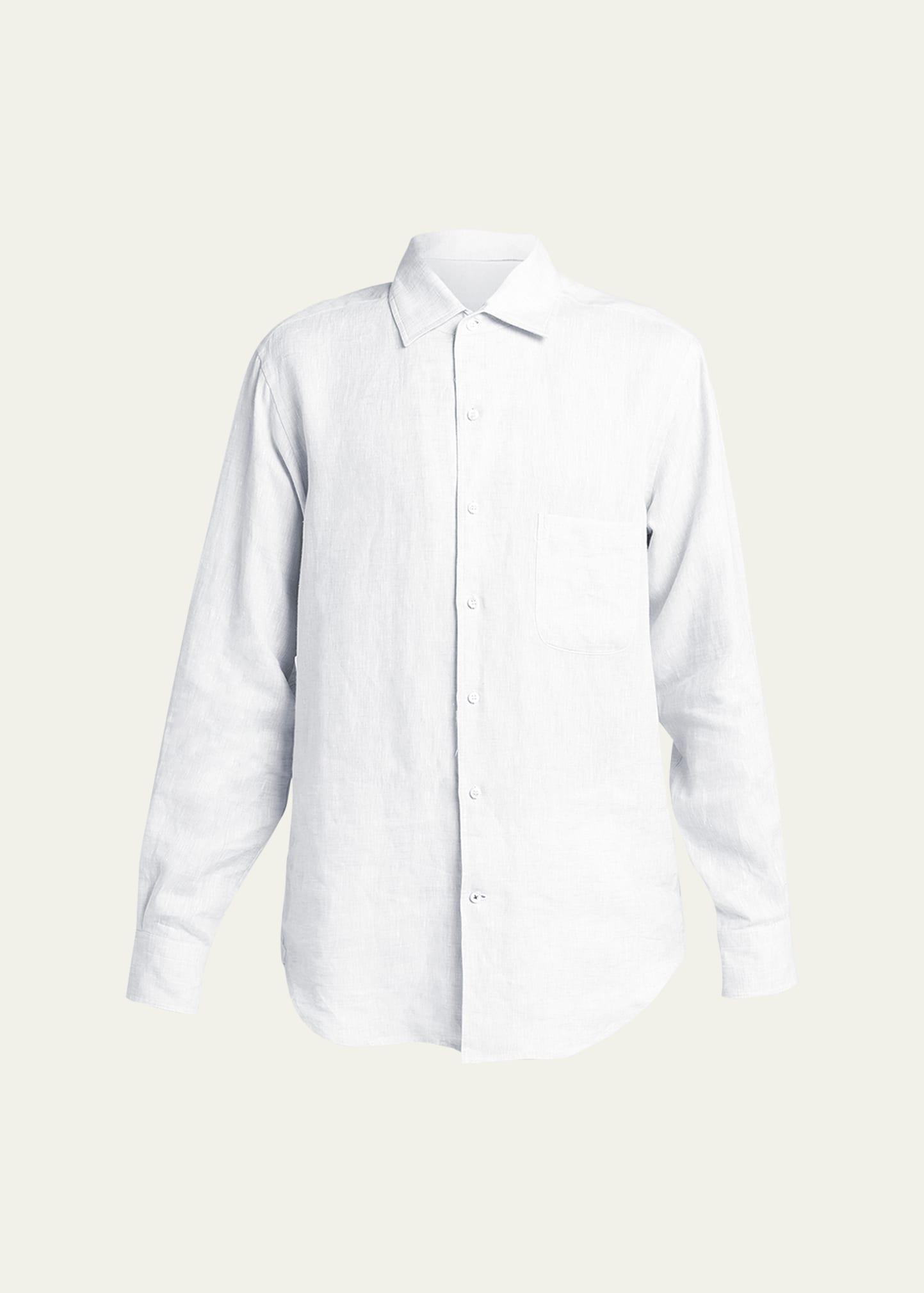 Mens Andre Long-Sleeve Linen Shirt Product Image