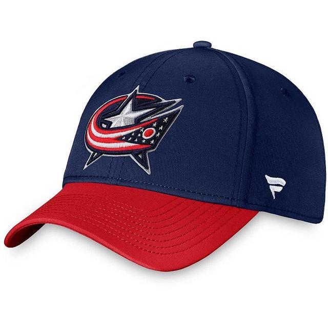 Mens Fanatics Branded Columbus Blue Jackets Core Primary Logo Flex Hat Product Image