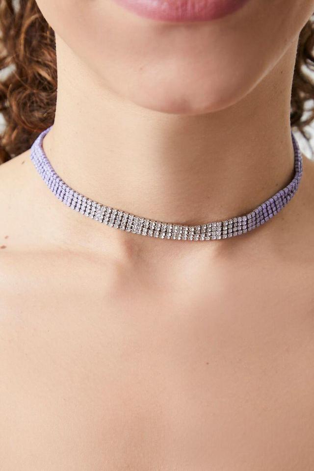 Gradient Rhinestone Choker Necklace | Forever 21 Product Image