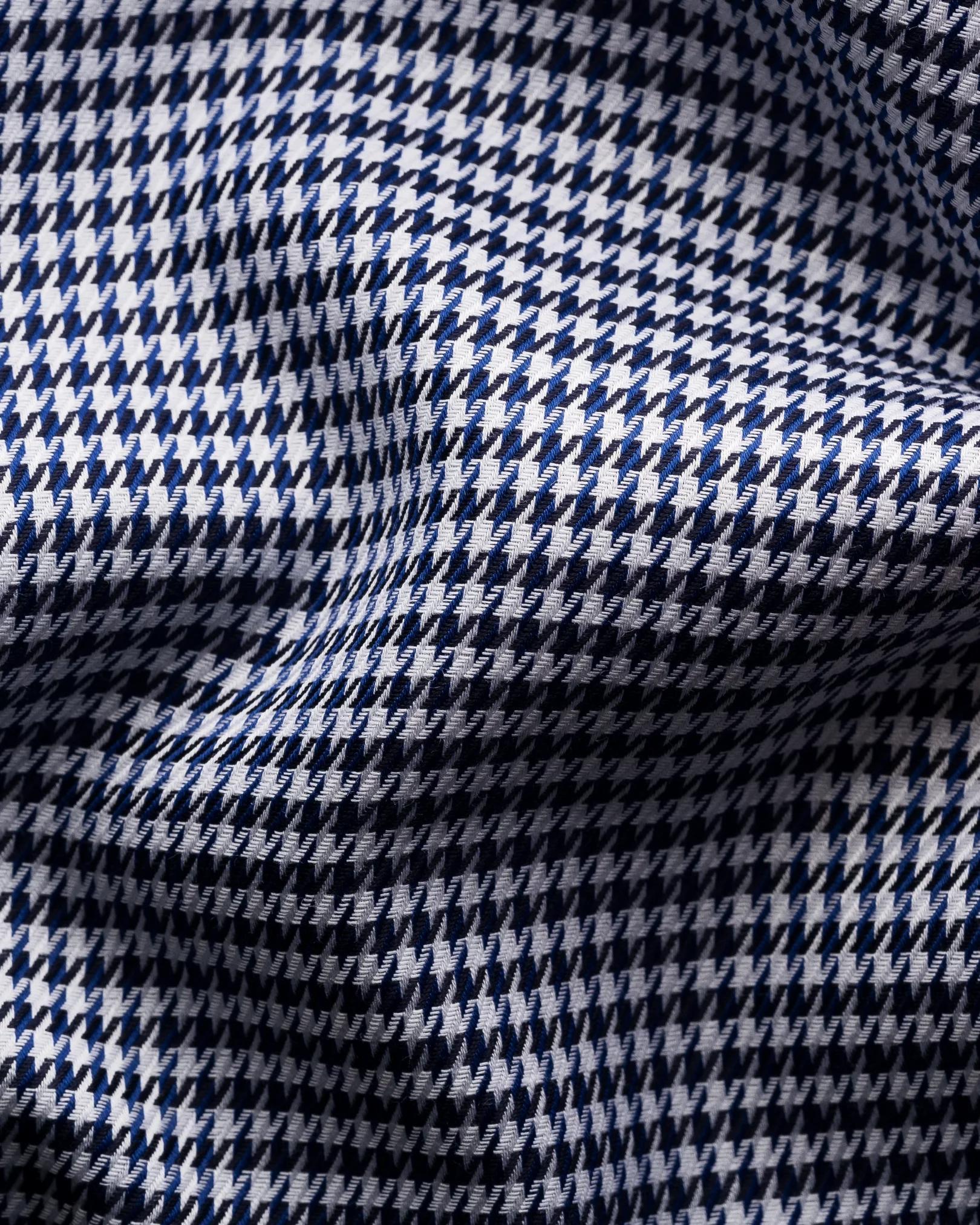 Eton Houndstooth Print Signature Twill Shirt Product Image