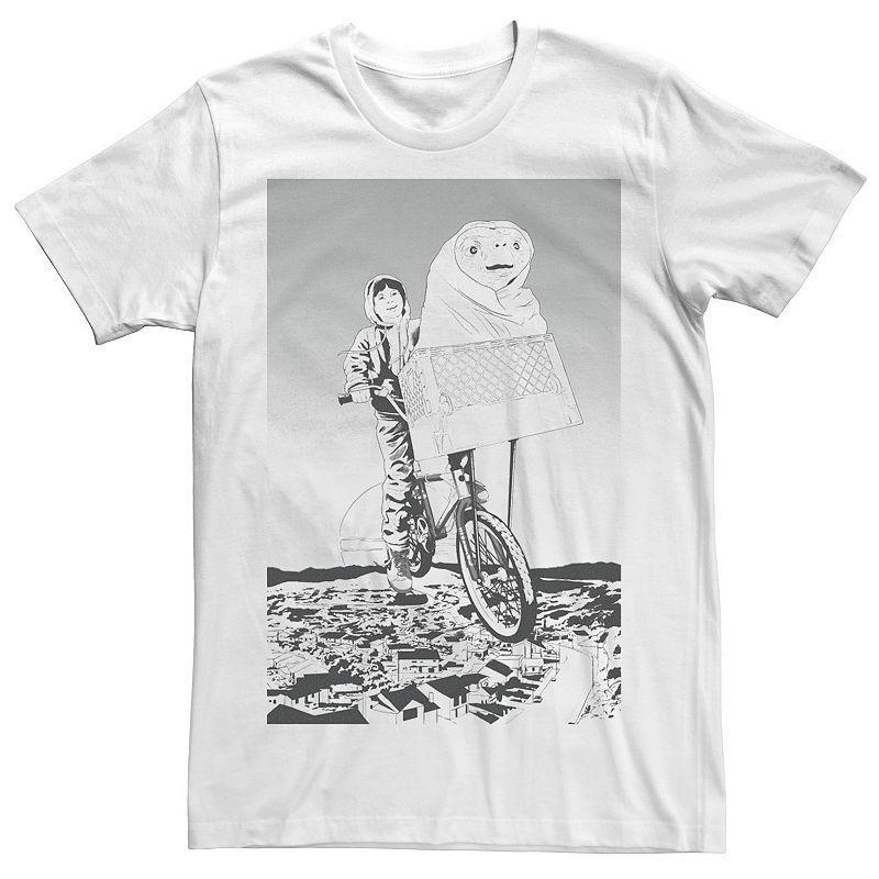 Mens E.T. and Elliot Flying Bike Sketch Tee Product Image