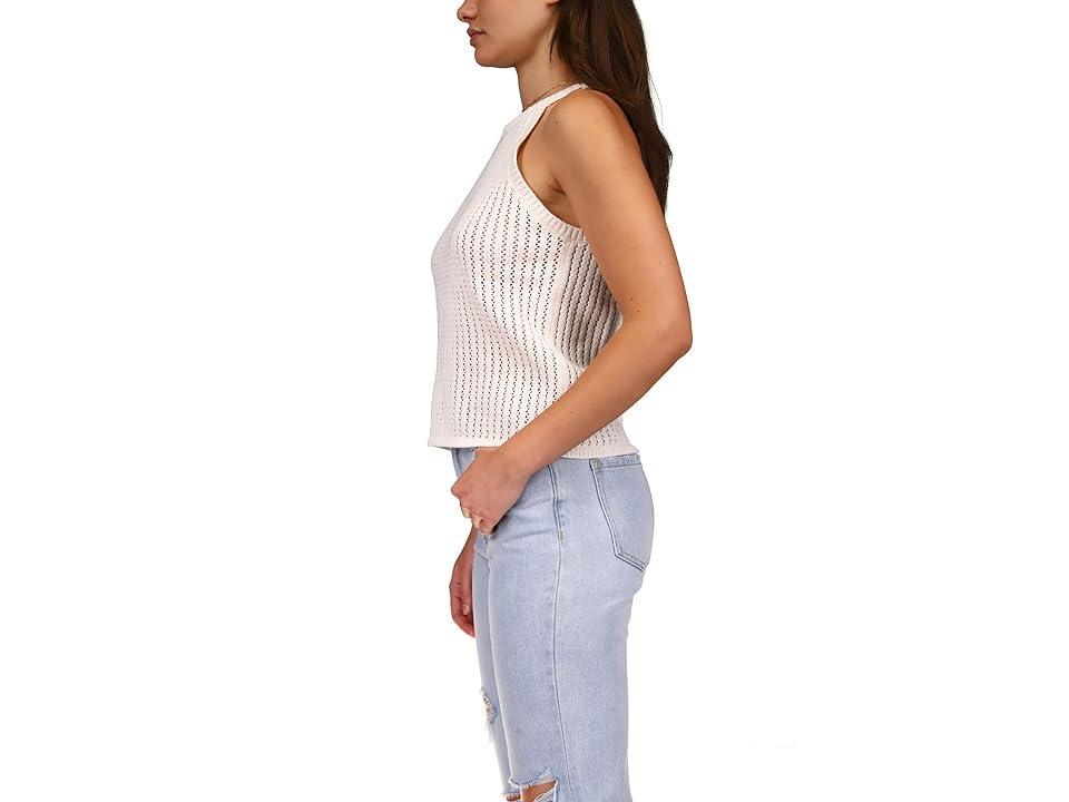 Sanctuary Sunseeker Crochet Sweater Knit Tank (Muslin) Women's Clothing Product Image