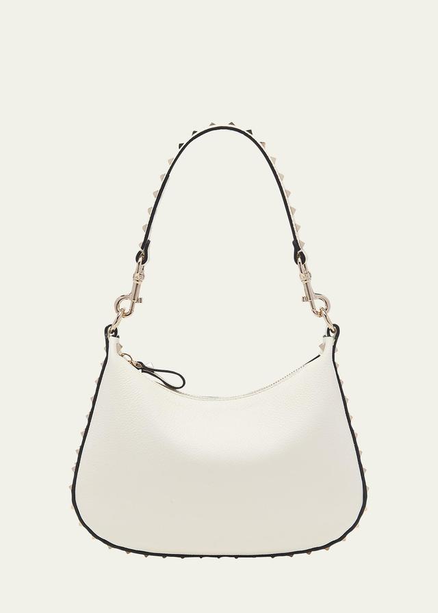 Valentino Garavani Small Rockstud Leather Hobo Bag Product Image