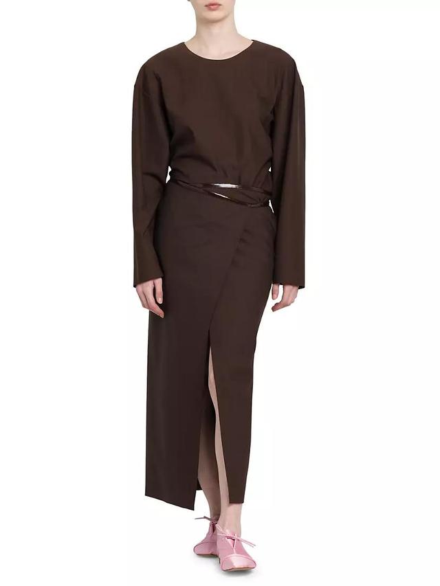 Belted Midi-Dress Product Image