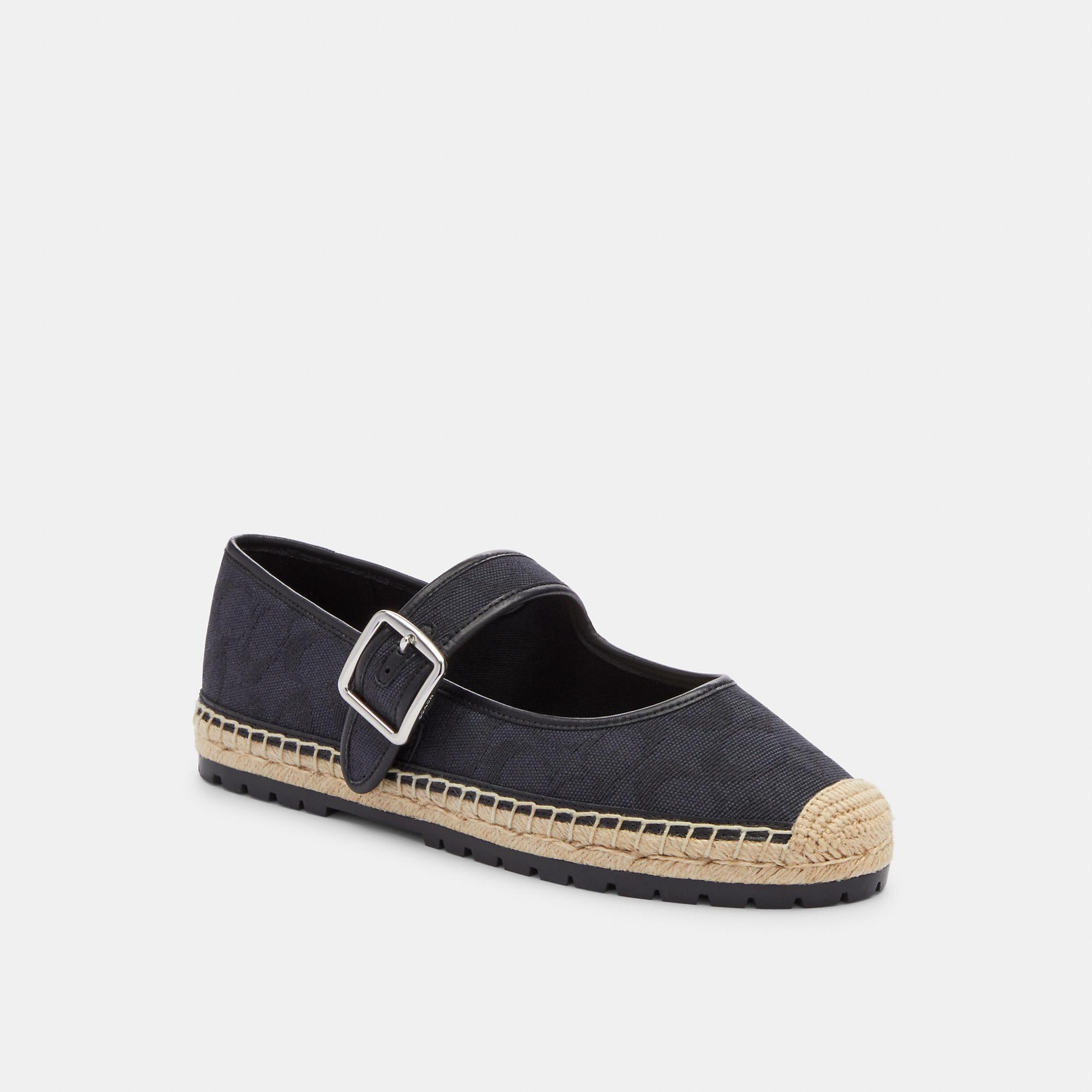 COACH Courtney Canvas Logo Mary Jane Espadrilles Product Image