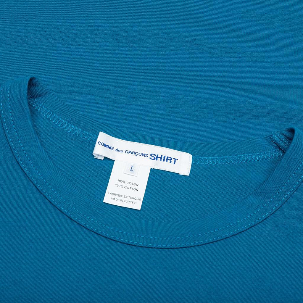 Back Logo L/S Tee - Blue Male Product Image