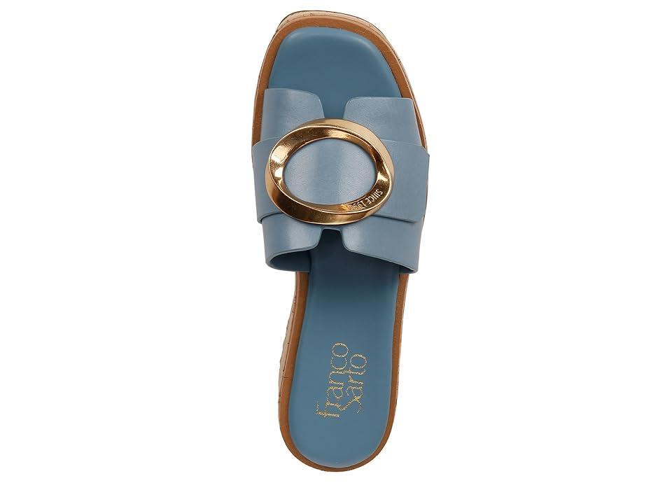 Franco Sarto Hoda Cork Platform Slide Sandals (Denim Leather) Women's Sandals Product Image