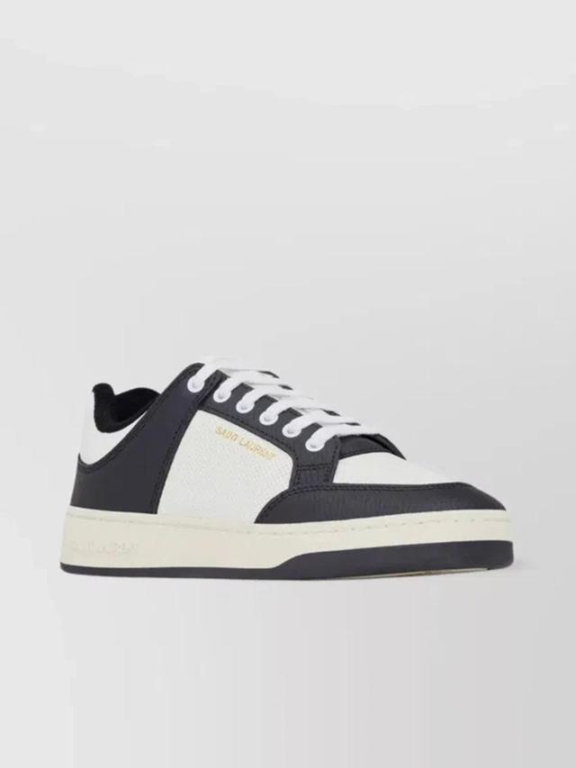 20mm Sl61 Leather Low Top Sneakers In Black Product Image