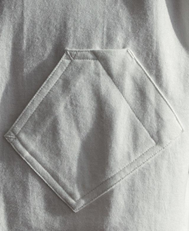 1930s Slanted Pocket Tubular T-Shirt - White Product Image