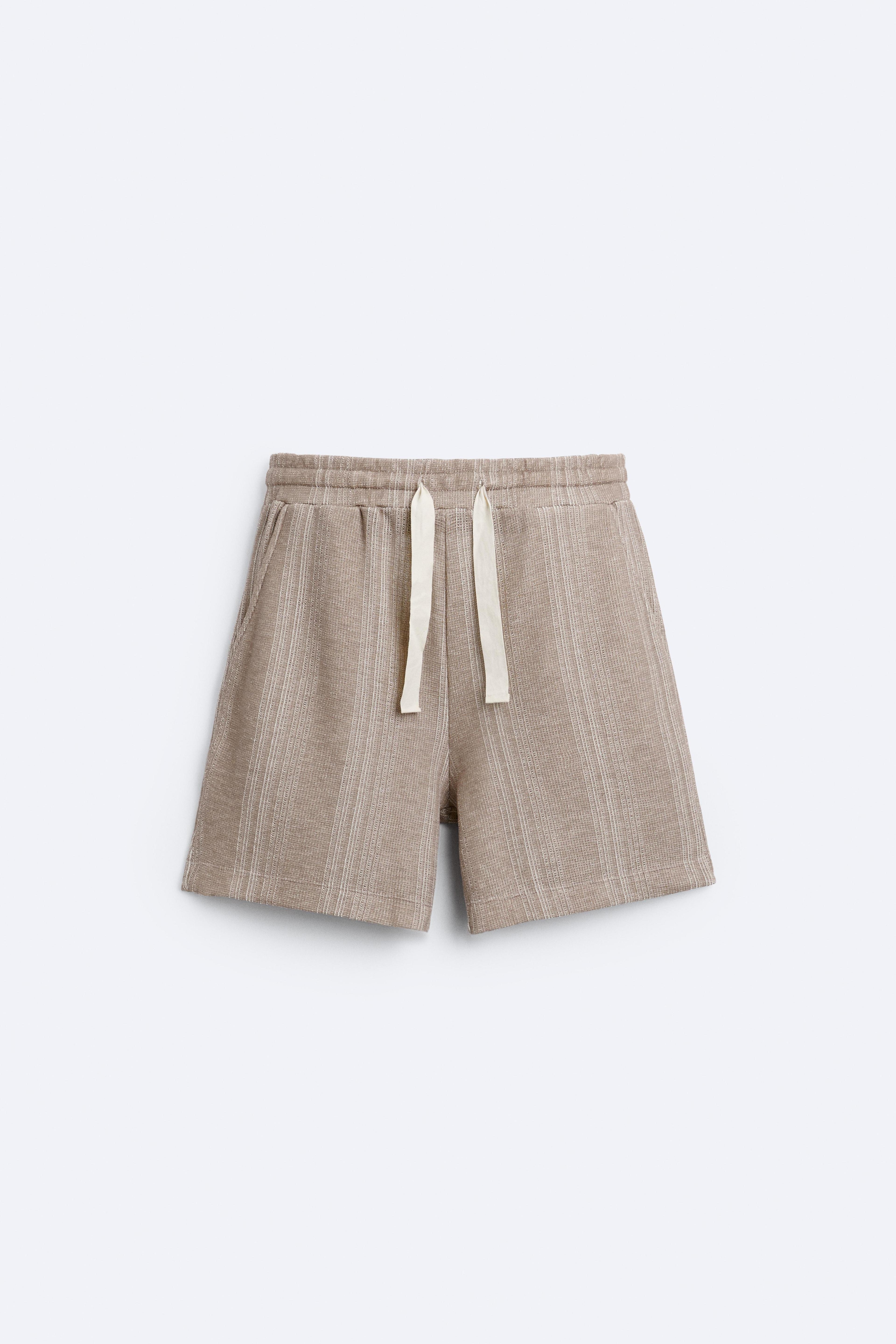 STRIPED JACQUARD SHORTS Product Image