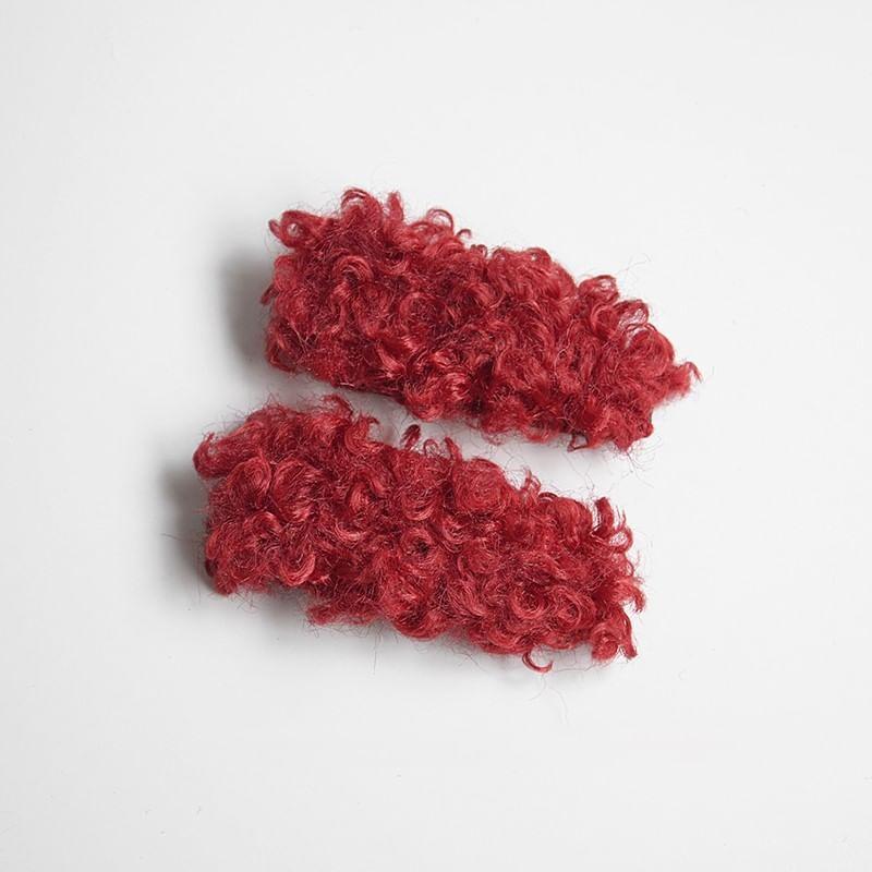 Set of 2: Plain Boucle Hair Clip Product Image