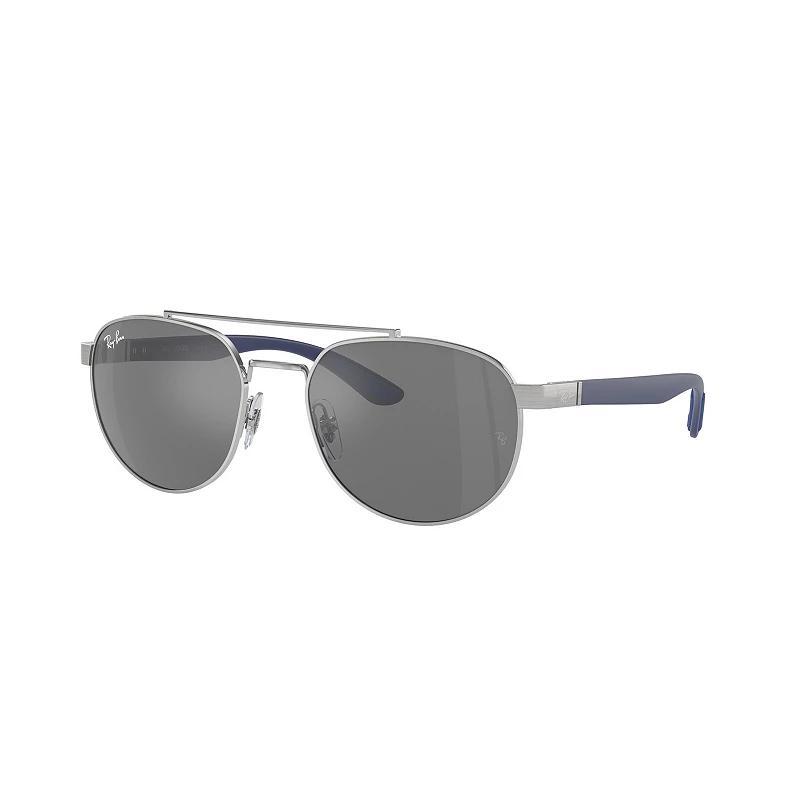 Ray-Ban RB3587CH CHROMANCE Sunglasses Silver frame Silver lenses polarized 61-15 Product Image