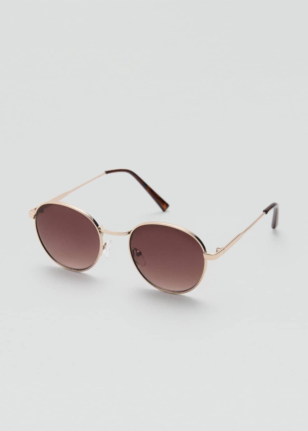 MANGO - Round metal-rimmed sunglasses - One size - Women Product Image