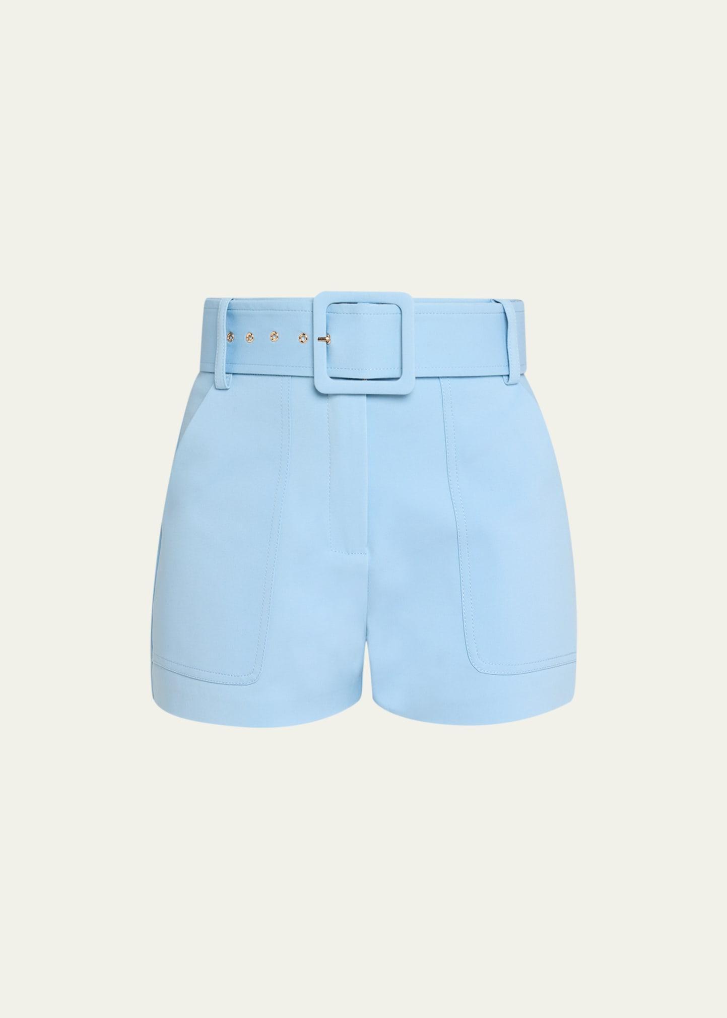 Womens Kasey Belted High-Rise Shorts Product Image