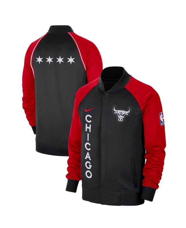 Mens Nike Black Chicago Bulls 2023/24 City Edition Authentic Showtime Performance Raglan Full-Zip Jacket - Black Product Image