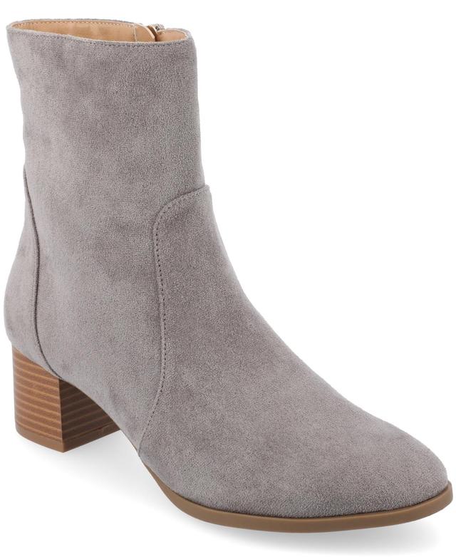 Journee Collection Tru Comfort Foam Hayven Womens Booties Grey Product Image