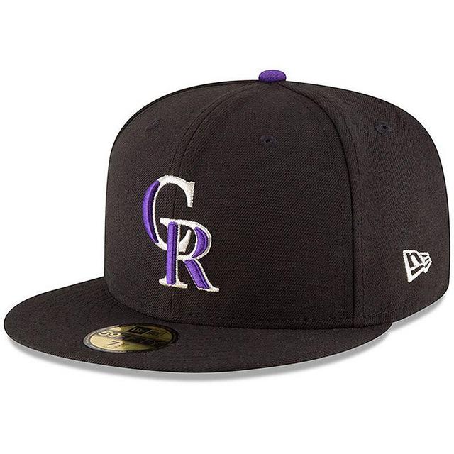 Mens New Era Colorado Rockies Authentic Collection On Field 59FIFTY Structured Hat Product Image