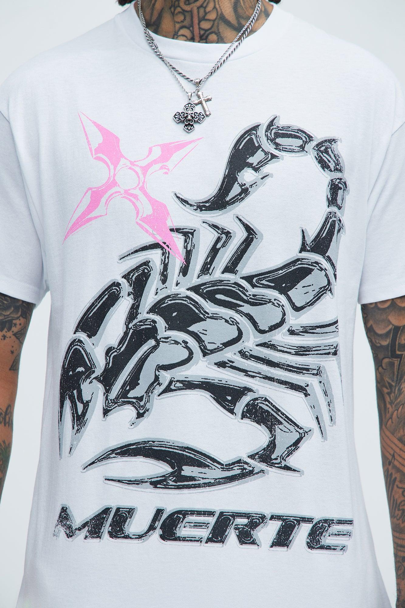 Muerte Scorpion Short Sleeve Tee - White Product Image