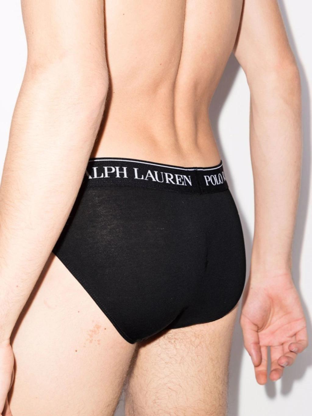 Logo-waisband 3-pack Briefs In Black Product Image