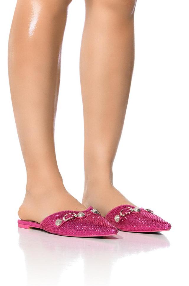 AZALEA WANG SUPER CHIC SLIP ON FLAT IN FUCHSIA Product Image