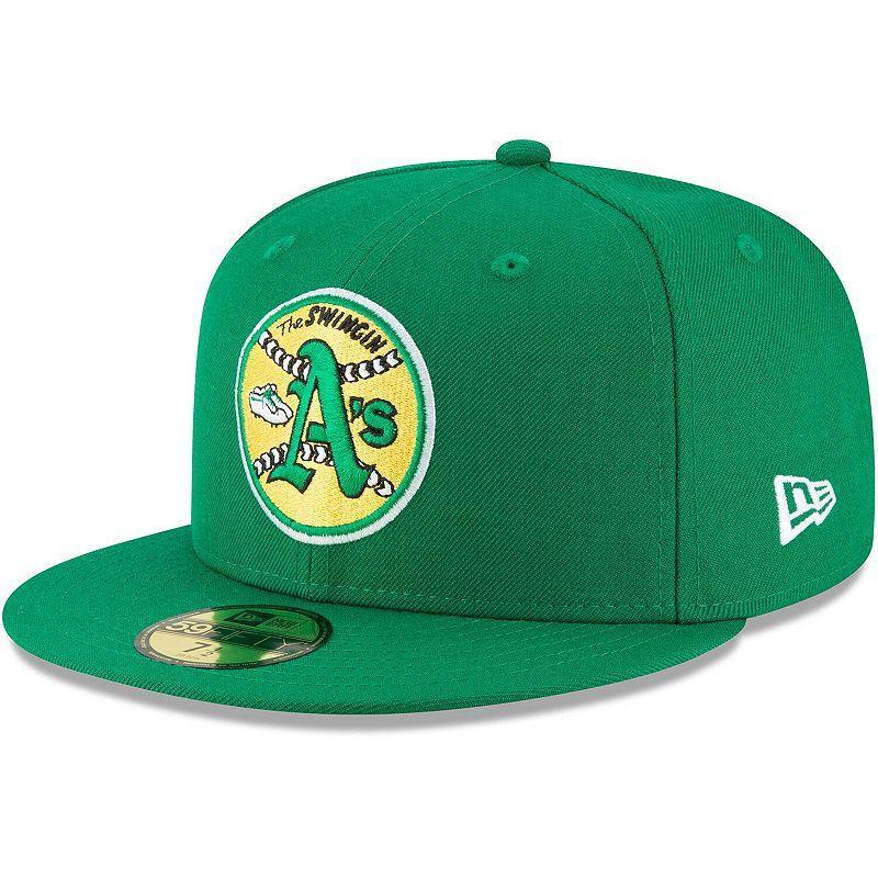 Mens New Era Oakland Athletics Cooperstown Collection Wool 59FIFTY Fitted Hat Product Image