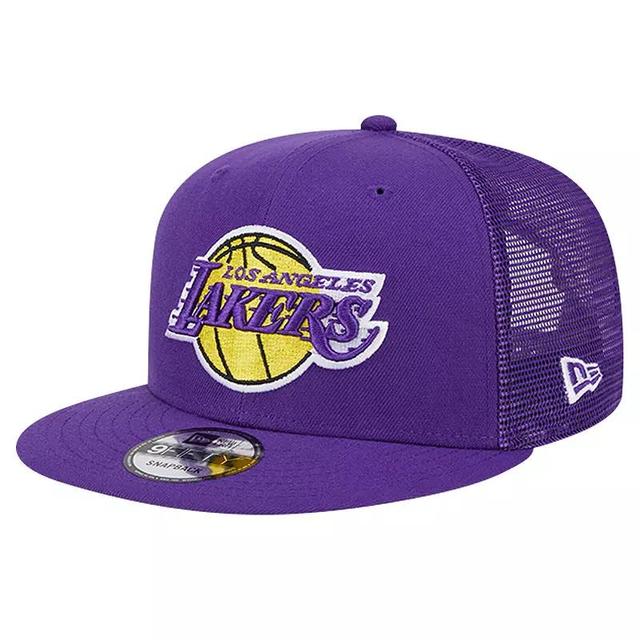 Mens New Era Los Angeles Lakers Evergreen Meshback 9FIFTY Snapback Hat Product Image