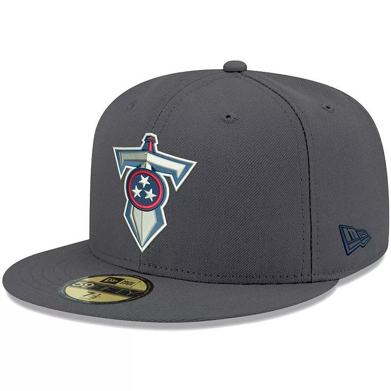 Mens New Era Graphite Tennessee Titans Alternate Logo Storm Ii 59Fifty Fitted Hat Product Image