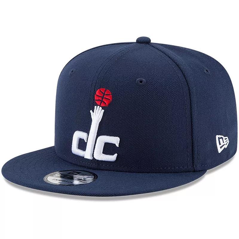 Mens New Era Navy Washington Wizards Official Team Color 9FIFTY Snapback Hat, Wiz Blue Product Image