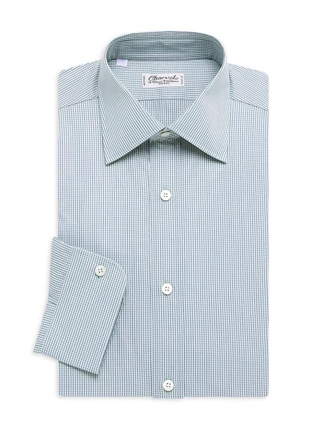 Mens Mini Windowpane Check Dress Shirt Product Image