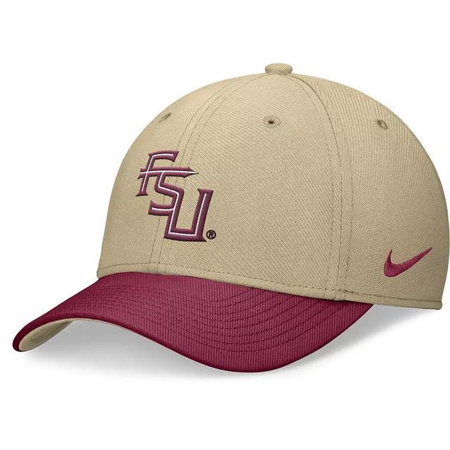 Nike Mens Gold Florida State Seminoles Rise Swoosh Flex Hat - Gold, Garnet Product Image