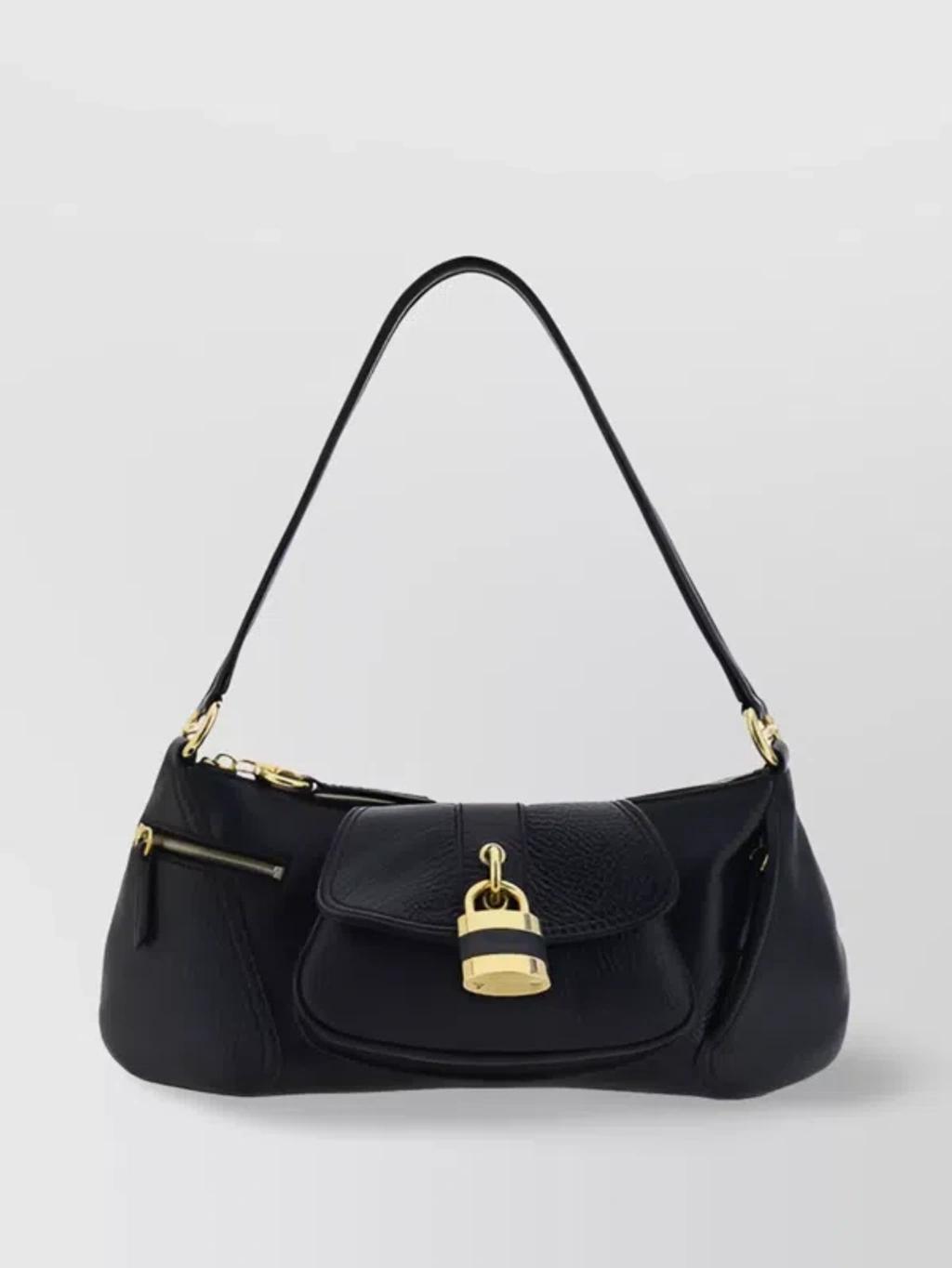 99 Leather Shoulder Bag In Black Product Image