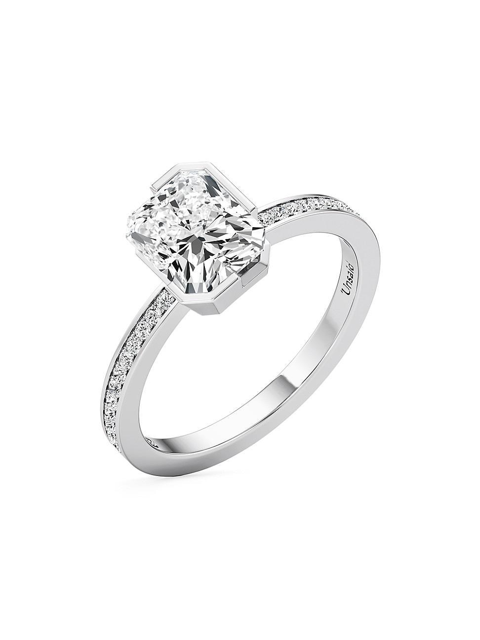 Womens Meta 18K White Gold & 2.14 TCW Lab-Grown Diamond Ring Product Image