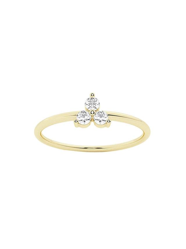 Womens Romancing 14K Yellow Gold & 0.09 TCW Lab-Grown Diamond Ring Product Image