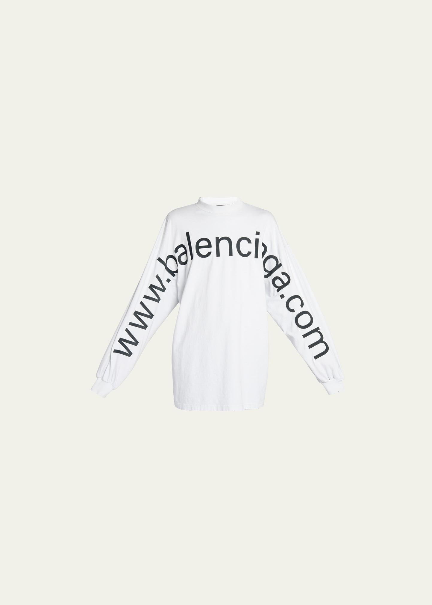 Mens Oversized Long Sleeve Bal. com T-Shirt Product Image